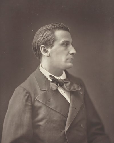 François Coppée, poeta y novelista francés, 1842-1908, c. 1876 de Nadar