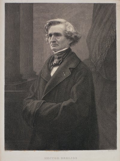 Hector Berlioz (1803-69) grabado por Metzmacher de Nadar