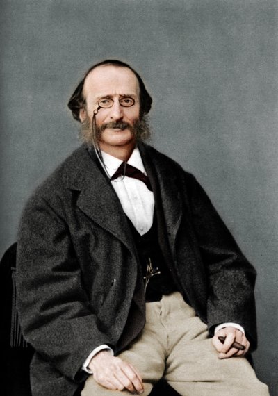 Jacques Offenbach 1819-1880, compositor, violonchelista e impresario francés nacido en Alemania del romanticismo de Nadar