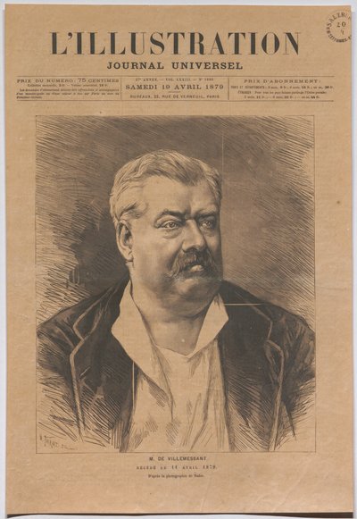 El señor de Villemessant, fallecido el 11 de abril de 1879. de Nadar