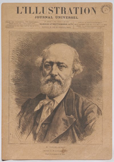 M. Viollet-le-Duc, fallecido el 18 de septiembre de 1879 de Nadar