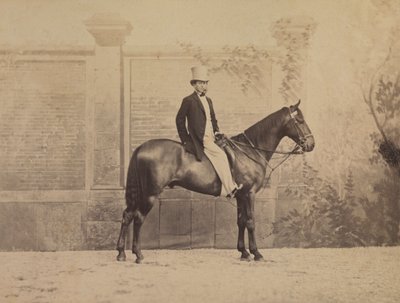 Hombre en un caballo, c. 1860s de Nadar