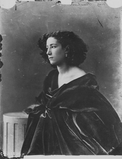 Sarah Bernhardt, actriz francesa de Nadar