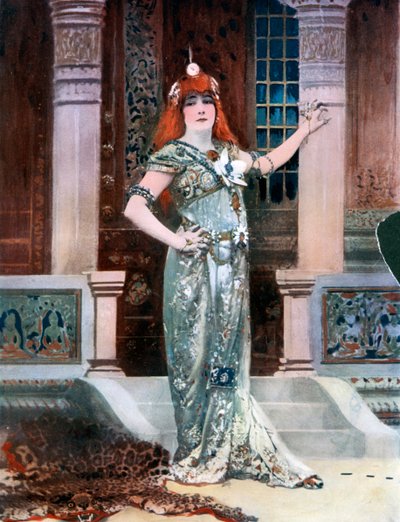 Sarah Bernhardt como Isolda, c1902 de Nadar