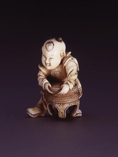 Netsuke, que representa un karako, c.1830 de Nagahama Sokei