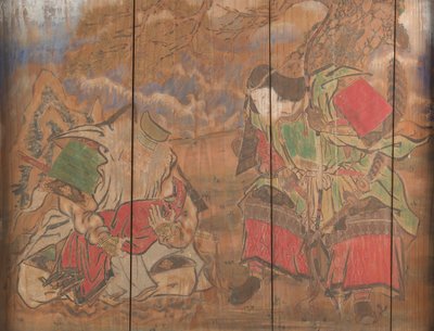 Emperatriz Jingu, su Ministro Takenochi no Sukune, y un Infante el Futuro Emperador Ojin, 1898 de Nagano Yasunosuke
