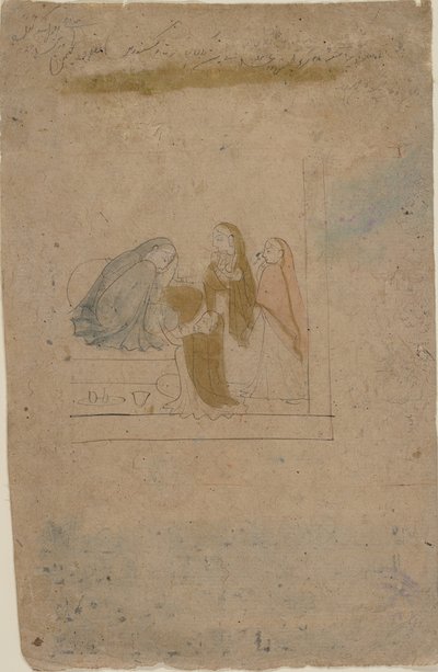 Una Dama con Acompañantes, ca. 1775-80 de Nainsukh