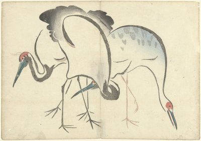 Tres grúas
Álbum impreso de Korin (título de la serie)
Korin gafu (título de la serie) de Nakamura Hochu
