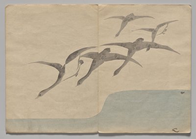 Escena de The Kōrin Picture Book (Volumen 1) de Nakamura Hochu
