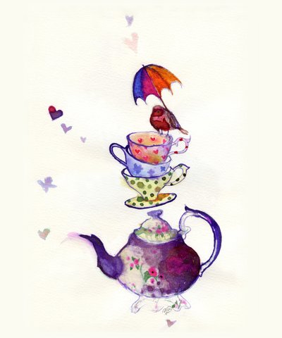 Pequeño pájaro de té, 2015 de Nancy Moniz Charalambous