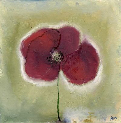 Amapola en mi diario, 2013 (aceites) de Nancy Moniz Charalambous