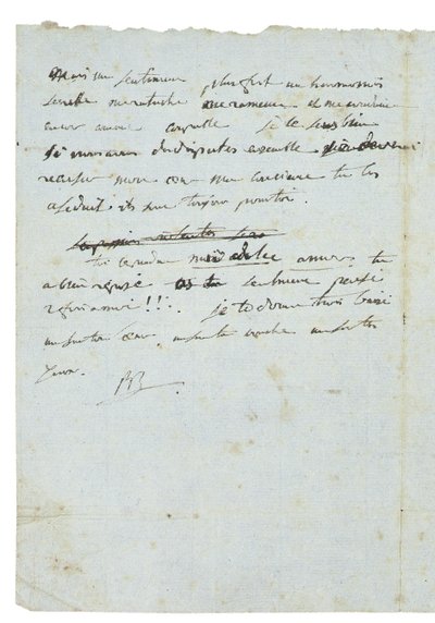 Carta a Josephine de Beauharnais de Napoleon Bonaparte