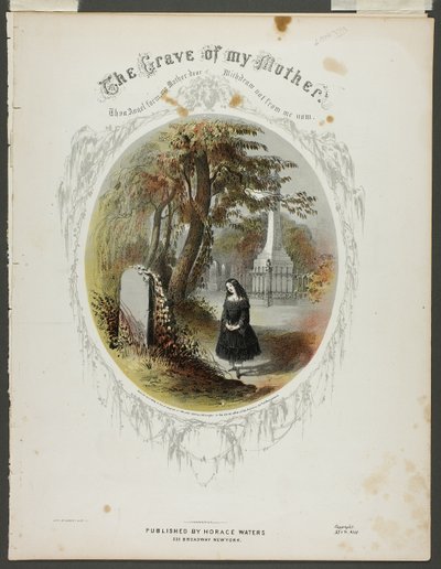 La tumba de mi madre de Napoleon Sarony