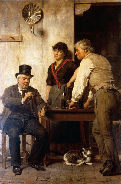 Hombre inteligente que juzga de Napoleone Nani