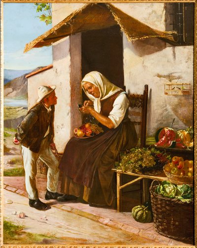 En la frutería (aceite) de Narciso Malatesta