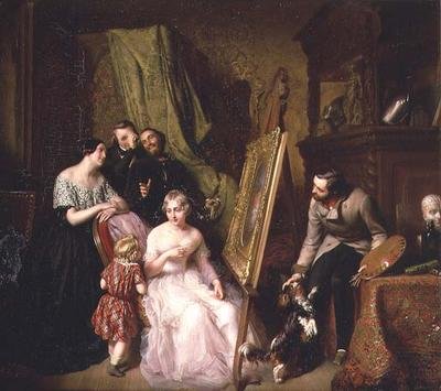 El retrato (panel) de Narcisse Alexis Joseph Léopold Baudin