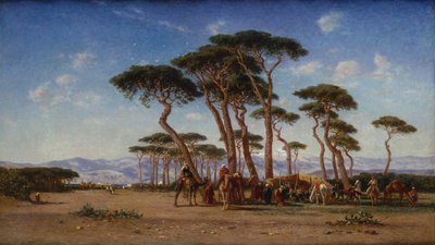 Un campamento árabe de Narcisse Berchere