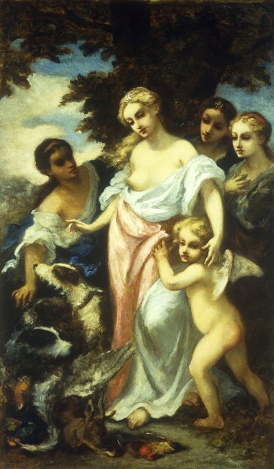 Diana después de la caza de Narcisse Virgile Diaz de la Peña