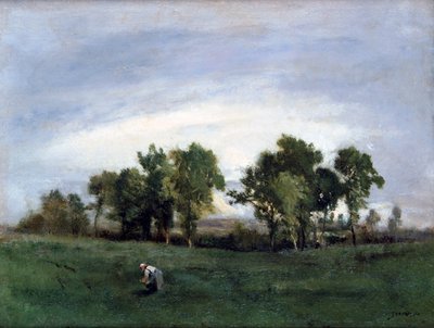 Mujer en campo rural, c1828-1876 de Narcisse Virgile Diaz de la Peña