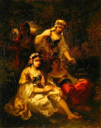 Cuatro Doncellas Españolas, c.1844-60 de Narcisse Virgile Diaz de la Peña