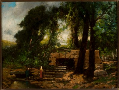 Paisaje con ruinas de Narcisse Virgile Diaz de la Peña