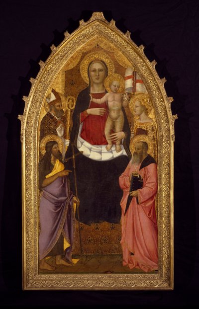 Madonna y el Niño entronizados con los santos Zenobio, Juan Bautista, Reparata y Juan Evangelista de Nardo di Cione