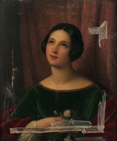 niña con flores de Natale Schiavoni
