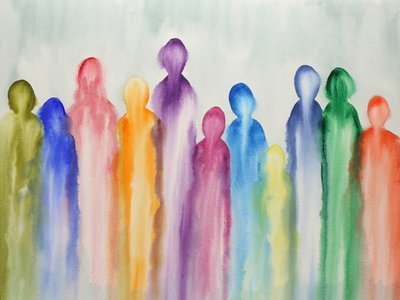 Figuras abstractas de colores de Natalie Bruns