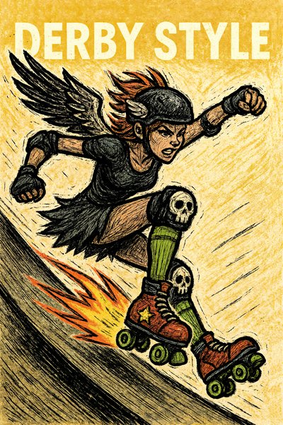 Una patinadora de Derby aguerrida de Natalie Bruns