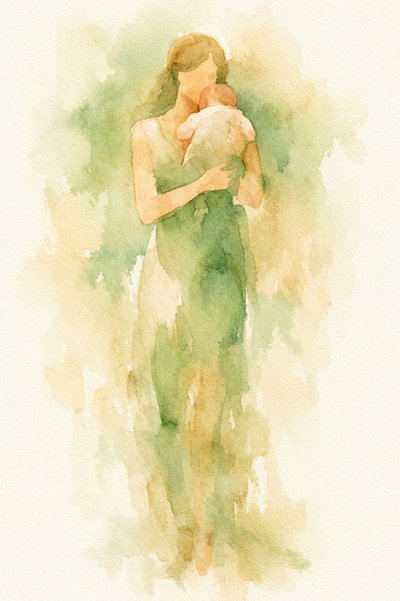 El tierno vínculo materno de Natalie Bruns