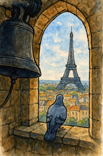 Campanario de las Palomas de París de Natalie Bruns