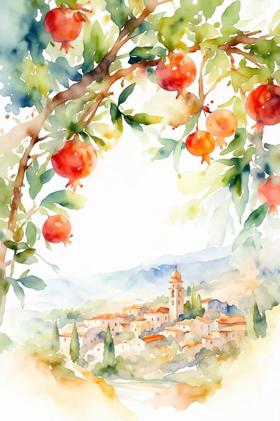 Granadas sobre un pueblo de la Toscana de Natalie Bruns