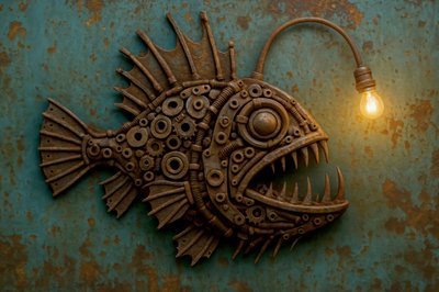 Lámpara de rape de estilo steampunk de Natalie Bruns