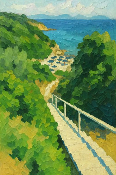 Escalones de Sunny Beach de Natalie Bruns