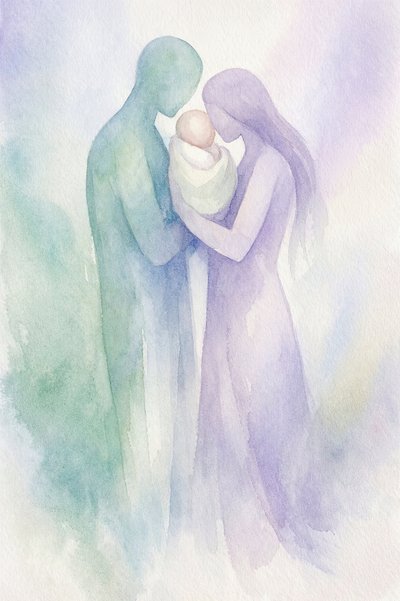 Un tierno abrazo familiar de Natalie Bruns