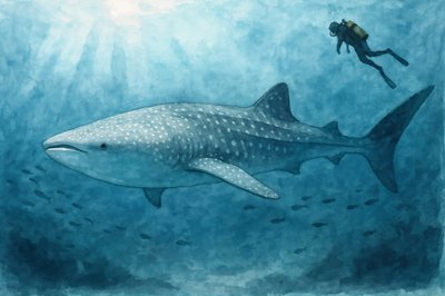 Encuentro con el tiburón ballena de Natalie Bruns