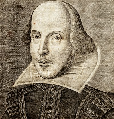 Retrato de William Shakespeare en el frontispicio de Comedias, historias y tragedias i... de Nathan Benn