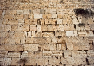 Muro occidental del templo en el Monte del Templo, Jerusalén de Nathan Benn