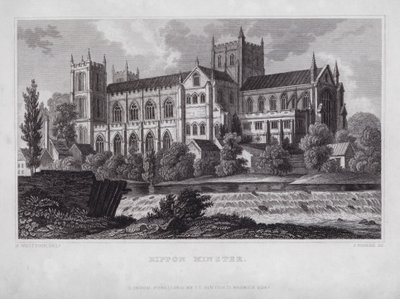 Minster de Ripon de Nathaniel (after) Whittock