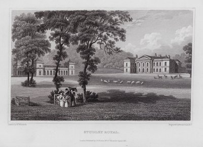Studley Royal de Nathaniel (after) Whittock