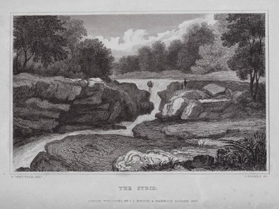 The Strid de Nathaniel (after) Whittock
