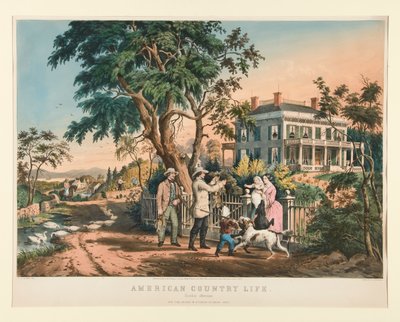 American Country Life: tarde de octubre de Nathaniel Currier