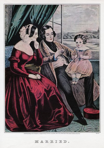 Casados, 1845 de Nathaniel Currier