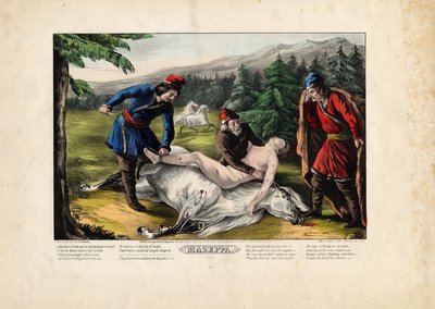 Mazeppa, 1846 de Nathaniel Currier
