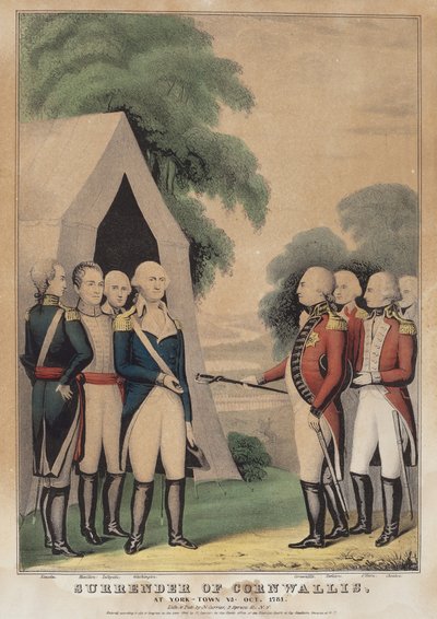 Rendición de Cornwallis: En York-Town Va. Oct. 1781 de Nathaniel Currier