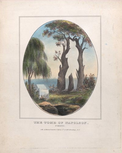 La tumba de Napoleón, 1833-88 de Nathaniel Currier