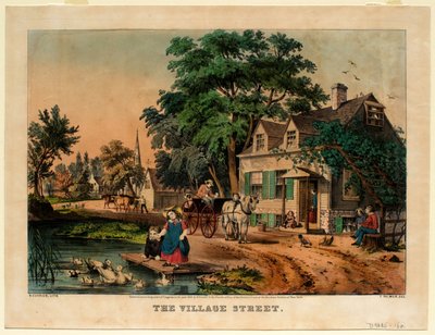 La calle del pueblo de Nathaniel Currier