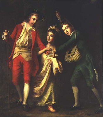 James, John y Henrietta Maria, hijos de Sir Henry Erskine de Alva de Nathaniel Dance Holland
