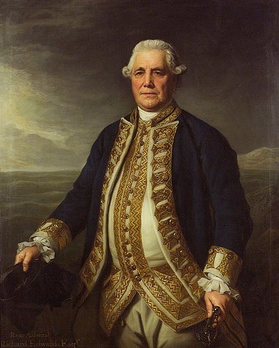 Almirante Richard Edwards (1715-1795) de Nathaniel Dance