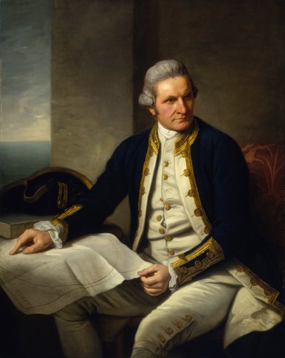 Capitán James Cook (1728-1779) de Nathaniel Dance